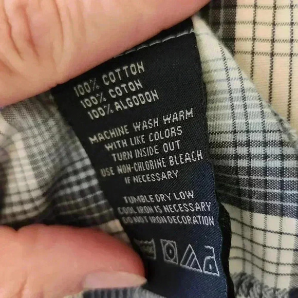 Vintage Vans Off The Wall Button Up Shirt Size MEDIUM western style pearl button - Picture 7 of 8